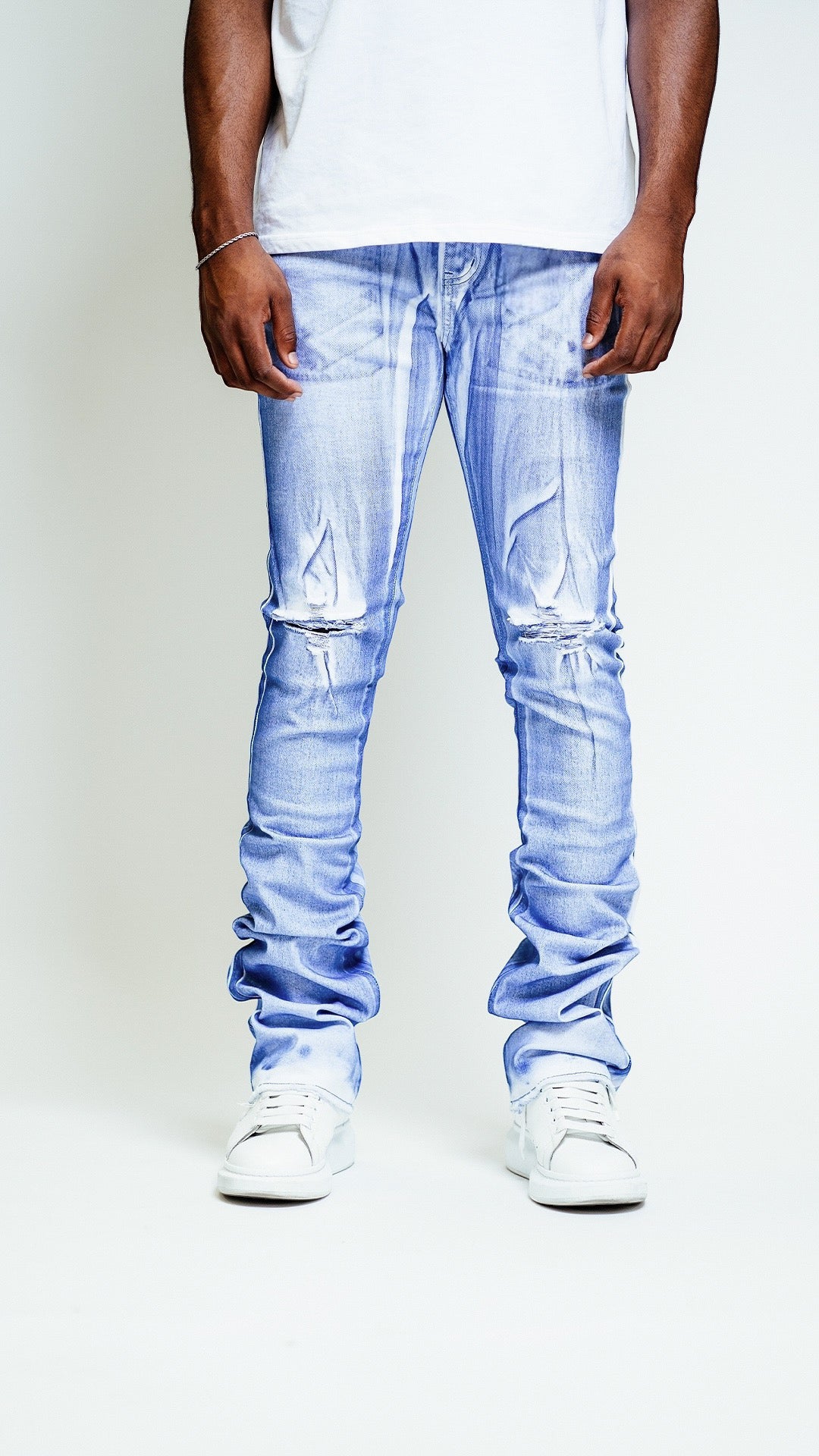 Ghost Blue Stacked Jeans