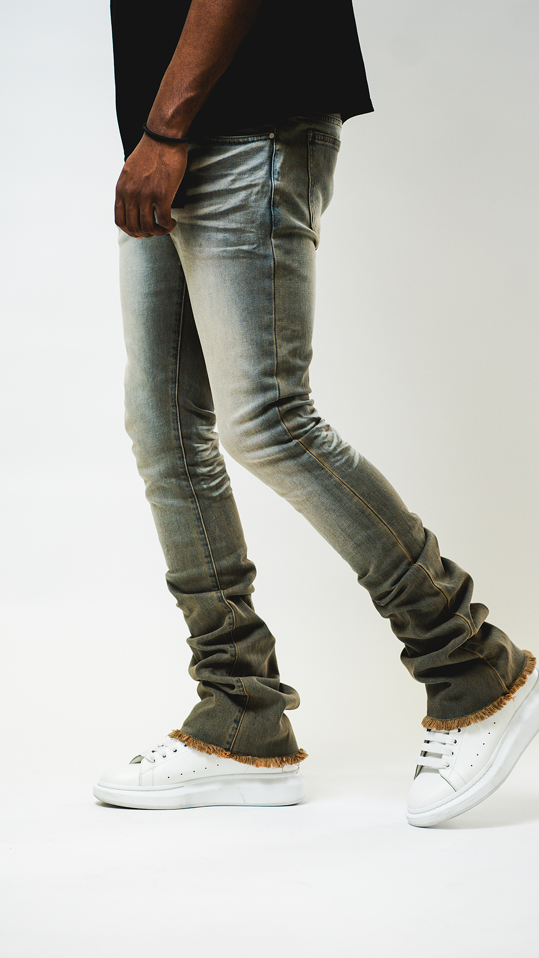 Desert Sand Stacked Jeans