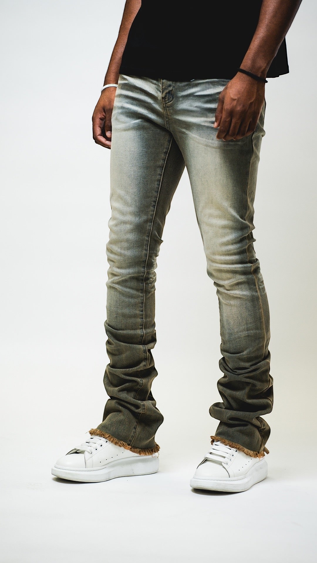 Desert Sand Stacked Jeans