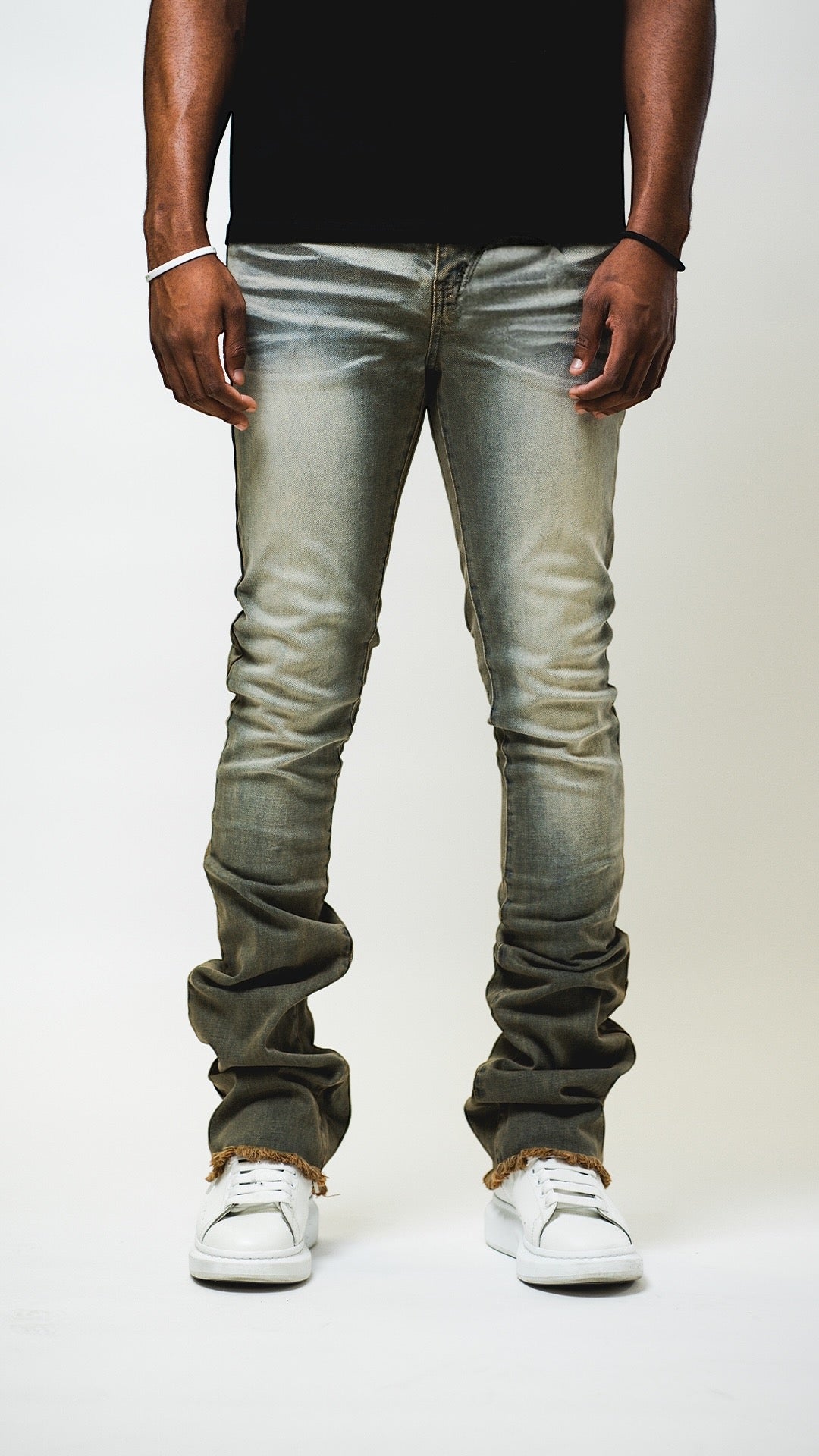 Desert Sand Stacked Jeans