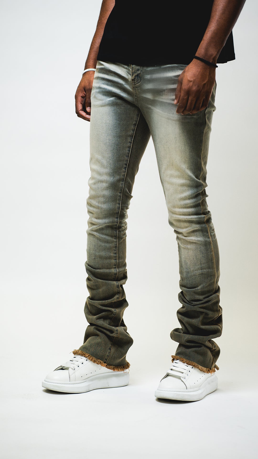 Desert Sand Stacked Jeans